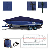 EliteShield Trailerable Runabouts Boat Cover for V-Hull, Ski, Jet, Pro-Style Bass, Jon,  Bowrider Boat