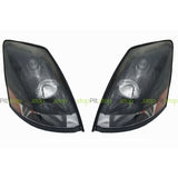 Volvo VNL 04-16 Black Headlight Set Left Right 82329124 & 82329127