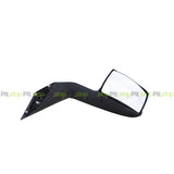 Volvo VNL Chrome Hood Mirror Right Passenger Side With Mounting Plate 82361059