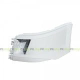 Volvo VNL 2016-UP Painted White Corner Bumper Left Driver Side WITH Fog Light Cut-out 85148283