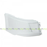 Volvo VNL 2016-UP Painted White Corner Bumper Right Passenger Side WITHOUT Fog Light Cut-out 85148286