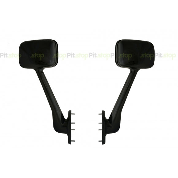 Freightliner 08-16 Cascadia Hood Mirror Set Left Right Black A2266565002 A2266565003