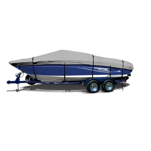EliteShield Trailerable Runabouts Boat Cover for V-Hull, Ski, Jet, Pro-Style Bass, Jon,  Bowrider Boat