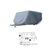 EliteShield Economy RV Travel Trailer Camper Cover Fits from 9ft-32ft